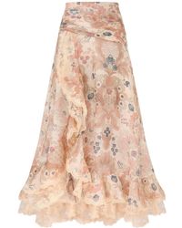 Zimmermann - Rebellion Lace Maxi Skirt - Lyst
