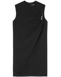 Versace - Safety-Pin Detailed Sleeveless Mini Dress - Lyst