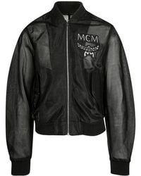 MCM - Letter Logo Casual Jacket - Lyst