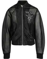 MCM - Letter Logo Casual Jacket - Lyst