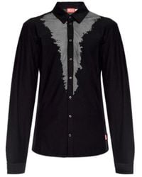 DIESEL - Sun-Plain Long-Sleeved Shirt - Lyst