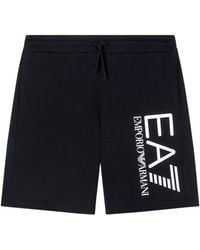 EA7 - Wide Leg Shorts - Lyst