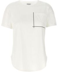 Brunello Cucinelli - Embellished Crewneck T-Shirt - Lyst