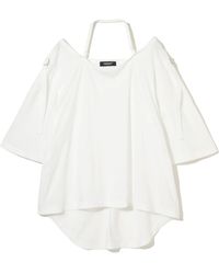 Undercover - Backless Halter Top Detail T-Shirt - Lyst