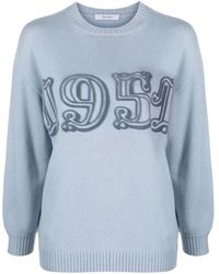 Max Mara - Crewneck Long-Sleeved Jumper - Lyst