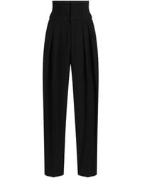 Dolce & Gabbana - Pinstripe Wool Jacquard Trousers - Lyst
