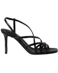 Brunello Cucinelli - Calfskin Heels With Precious Details Sandals - Lyst