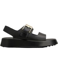 Tod's - Platform Sandals With Leather - Lyst