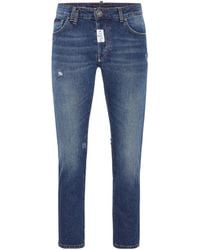 Philipp Plein - Distressed Skinny Fit Jeans - Lyst