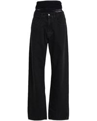 MM6 by Maison Margiela - Plain Colour Denim Trousers - Lyst