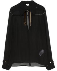 Elisabetta Franchi - Chain Detail Shirt - Lyst