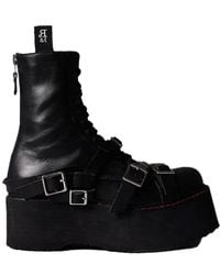 R13 - Round Toe Short Boots - Lyst