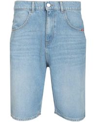 AMISH - Tommy Denim Bermuda Shorts - Lyst