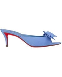 Christian Louboutin - Mulazee Bow-Detail Heeled Sandals - Lyst