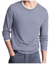 Vince - Slub Pima Cotton Double-Layer T-Shirt - Lyst