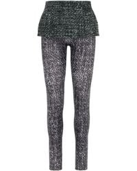 DIESEL - Textured-Panelled Leggings - Lyst