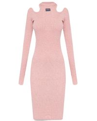 Versace Jeans Couture - Couture Cut-Out Long-Sleeved Dress - Lyst
