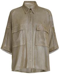 Brunello Cucinelli - Short-Sleeves Shirt - Lyst