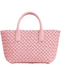 Bottega Veneta - Mini Cabat Leather Tote Bag - Lyst