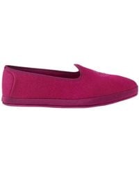 Loro Piana - Venice Embroidered Cashmere Flat Shoes - Lyst