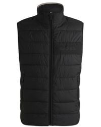 BOSS - Boss Zip-Up Quilted Gilet - Lyst