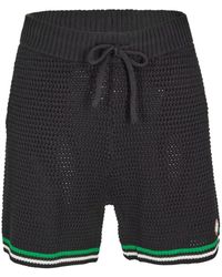 CASABLANCA - Logo Crochet Shorts - Lyst