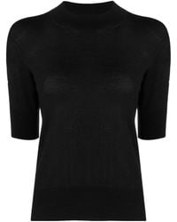 Jil Sander - Mock-Neck Knitted Top - Lyst