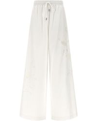 Ermanno Scervino - Drawstring Wide Leg Trousers - Lyst