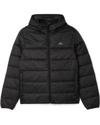 Lacoste - Hooded Quilted Puffer Jacket - Lyst