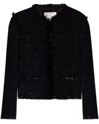 Tory Burch - Tweed Roundneck Jacket - Lyst