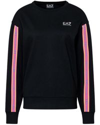 Emporio Armani - Round-Collar Long-Sleeve Hoodie - Lyst