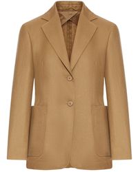 Max Mara - Buttoned Pocket Blazer - Lyst