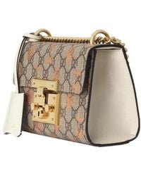 Gucci - Small Padlock Berry-Print Shoulder Bag - Lyst