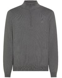 Sun 68 - Everyday Half Zip Knitted Sweater - Lyst