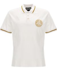 Versace Jeans Couture - Couture Logo-Embroidered Short-Sleeved Polo Shirt - Lyst