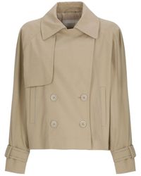 Peserico - Short Double-Breasted Jacket - Lyst