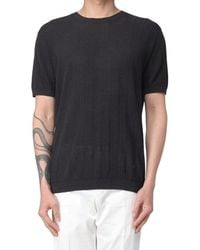 Emporio Armani - Crewneck Knitted T-Shirt - Lyst