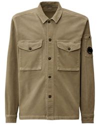 C.P. Company - Lens-Detail Corduroy Shirt Jacket - Lyst