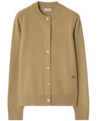 Burberry - Ekd Embroidered Buttoned Cardigan - Lyst