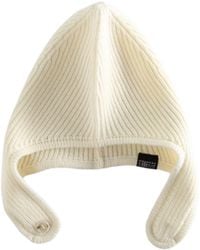 MM6 by Maison Margiela - Off- Ribbed Aviator Beanie - Lyst