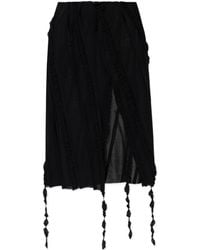 Blumarine - Ruched Midi Skirt - Lyst