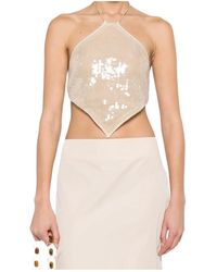 Oséree - Sequin-Embellishment Top - Lyst