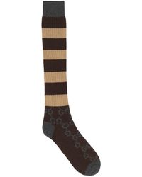 Gucci - Gg Striped Wool-Blend Socks - Lyst