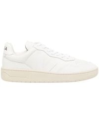 Veja - V-90 Lace-Up Sneakers - Lyst