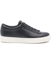 Emporio Armani - Round Toe Lace-Up Sneakers - Lyst
