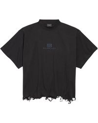 Balenciaga 'Bb' Classic T-Shirt in Black | Lyst
