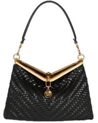 Etro - Clasp-Fastened Interwoven Vela Medium Shoulder Bag - Lyst