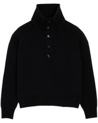 Ami Paris - Long-Sleeve Knit Top - Lyst