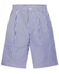 Comme des Garçons - Comme Des Garçons Shirt Pinstripe Bermuda Shorts - Lyst