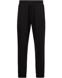 Moncler - Logo Patch Cuffed Pants - Lyst